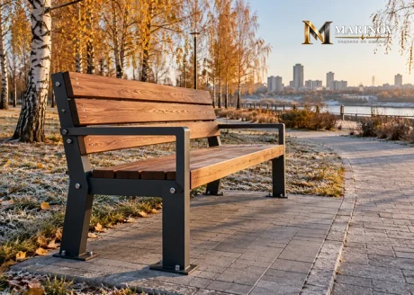 Парковые скамейки в Тюмени: выбор материалов для круглогодичного использования