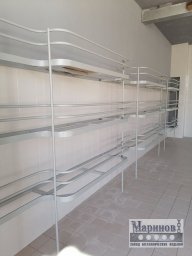 Металлические ограждения с горизонтальными перекладинами для многоуровневых площадок О-11